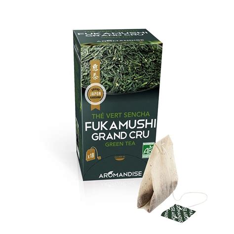 Thé vert grand cru Fukamushi Sencha Bio sachets Japonais