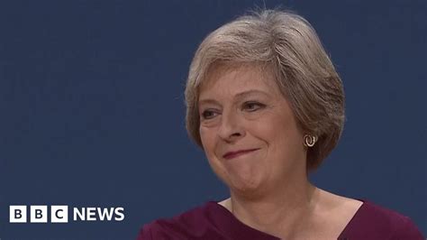 Conservative Conference Theresa May S Speech In Full Bbc News