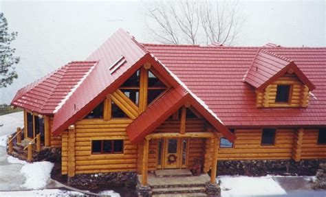 Red Roof Red Roof Log Homes Home Structure