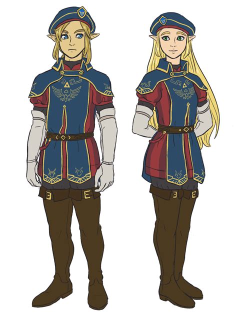 Z-Raid's Scribblings | I doodled the Royal Guard Uniform from the BotW...