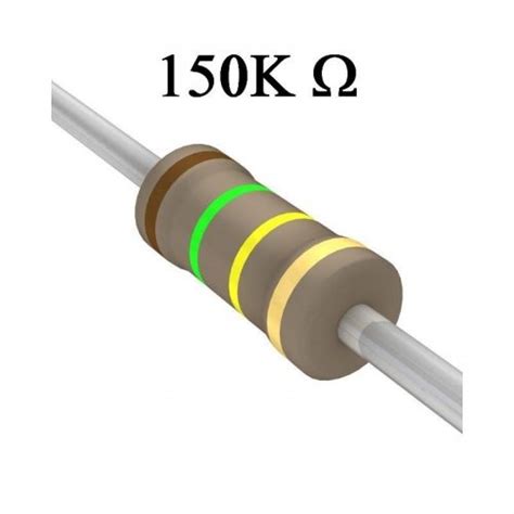 RESISTOR DE FILME DE CARBONO 150K 1 4W Tech Sul Eletrônicos