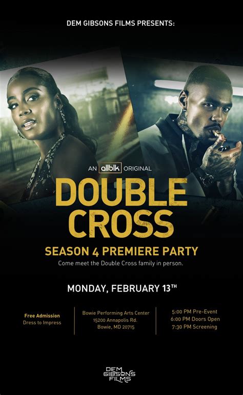 Double Cross Season 4 Premiere Party Tickets | Bowie | 15200 Annapolis ...