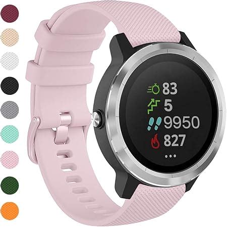 Tencloud Silicone Bands Compatible With Garmin Vivomove 3S Vivoactive