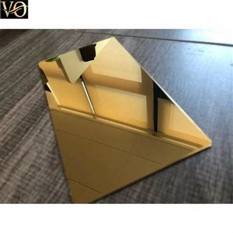 Stainless Steel Gold Mirror Sheets Size X X At Rs Pcs