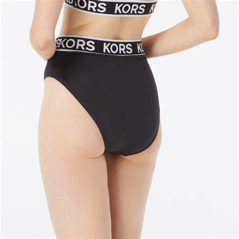 Michael Michael Kors Michael Michael Kors Logo High Waist Bikini