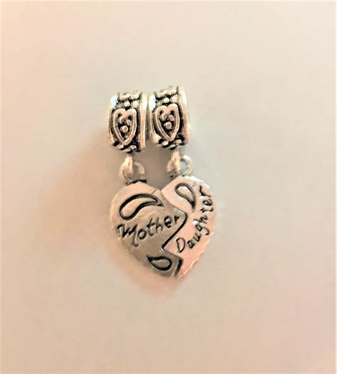 2 Piece Mother And Daughter Charm Fits Pandora Bracelets Mother