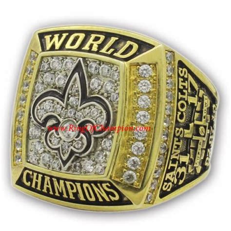 2009 New Orleans Saints Super Bowl XLIV World Championship Ring ...