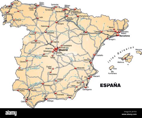 Map of spain hi-res stock photography and images - Alamy