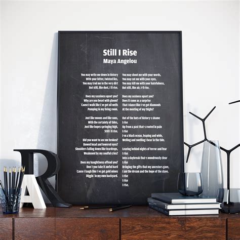 Still I Rise Still I Rise Poem Still I Rise Print Maya Etsy Still I