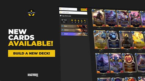 Legends of Runeterra Deck Builder