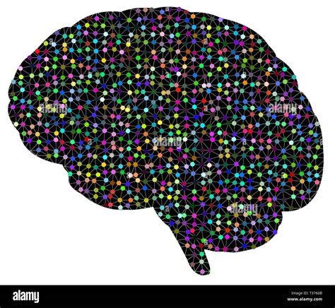 mind brain ideas connection network colorful illustration Stock Photo ...