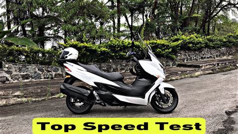 Suzuki Burgman 400 Standard Top Speed 100 To 140kph Youtube