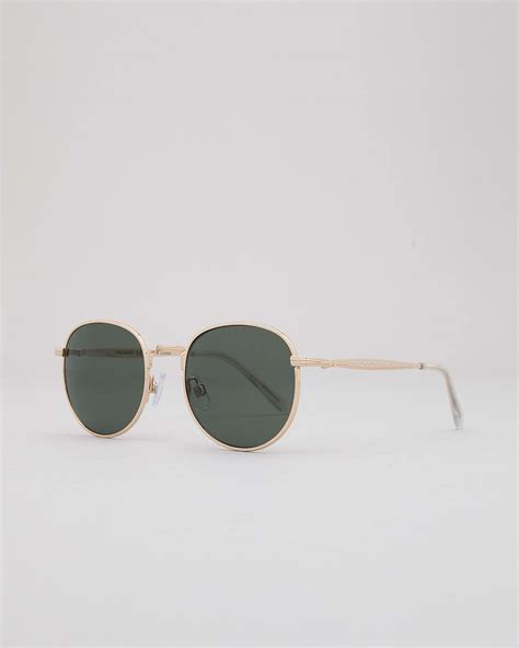 Shop Happy Hour Holidaze Gold G15 Sunglasses In Gold G15 Lens Fast