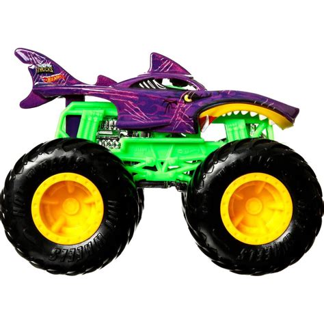 Mattel Hot Wheels Monster Trucks Color Shifters Cm Shark Wreak Max Kovy Hra Ky