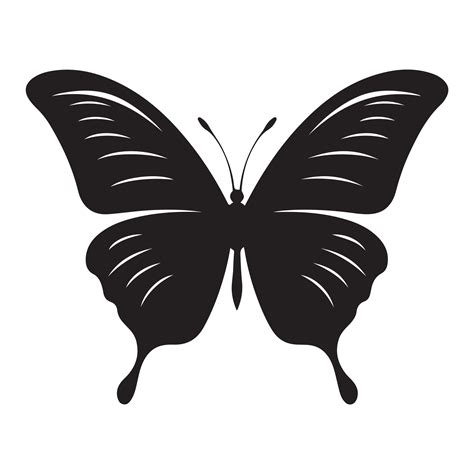 Butterfly Black Silhouette 34104010 Vector Art At Vecteezy