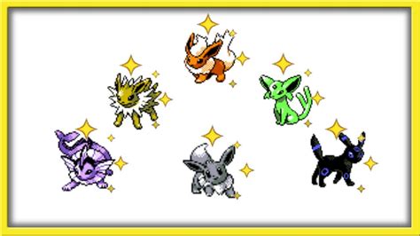 Eeveelution Shiny Showcase In Pokémon Crystal Vc Youtube