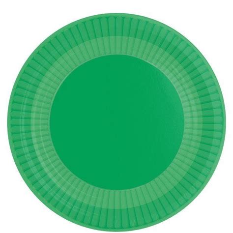 Green Paper Plates - 23cm (8pk) | Party Delights