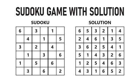 Sudoku game with solution. Sudoku puzzle game with numbers. Can be used ...