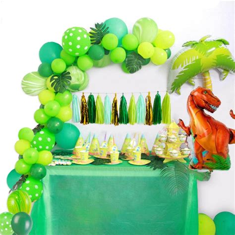 Buy Dinosaur Party Supplies Little Dino Party Decorations Set for Boys Jungle theme Jurassic ...