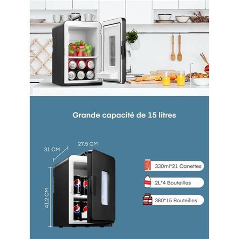 Northclan Mini Frigo De Chambre L Canettes V V R Frig Rateur