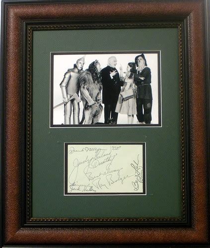 Wizard of Oz cast autographs | America's Memories - Authentic Famous ...