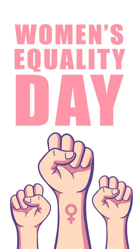 Womens equality day background poster design 17370621 Vector Art at Vecteezy