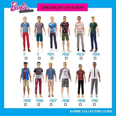 Fashionistas Ken Checklist Barbie Fashionista Barbie Fashionista