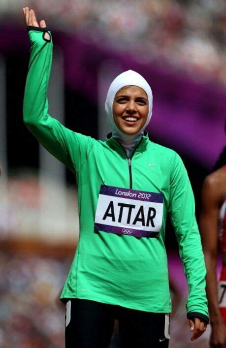 Sarah Attar At Her First Olympic Game As A Track And Field Athlete She