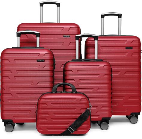 Larvender Luggage 5 Piece Sets Expandable Luggage Sets