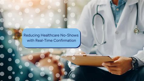 Reducing Healthcare No-Shows with Real-Time Confirmation