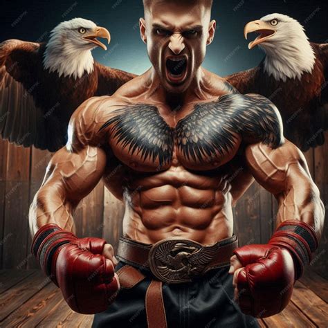 Premium Photo | Very muscular furious eagle for an advertising campaign