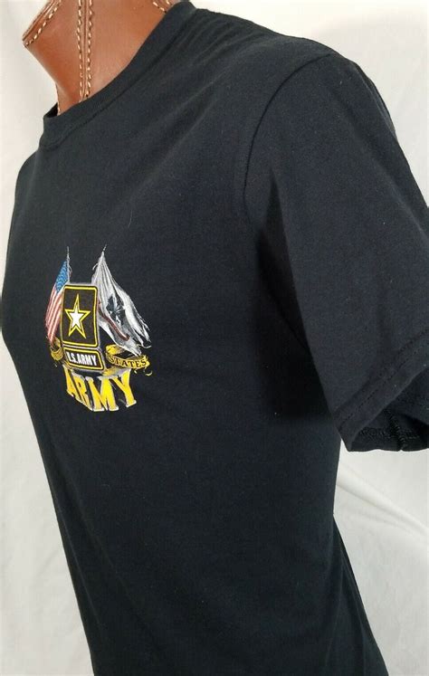 United States Army T Shirt Men S L Black Military Gra Gem