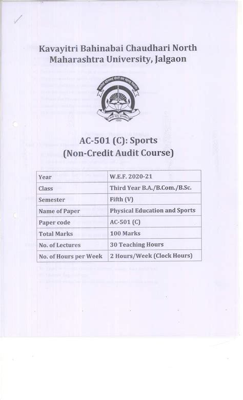 2020-21 Sports AC- 501 (C) Non-Credit Audit Course - Political Science