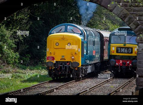 Former BR Class 55 Deltic 55019 Named Royal Highland Fusilier