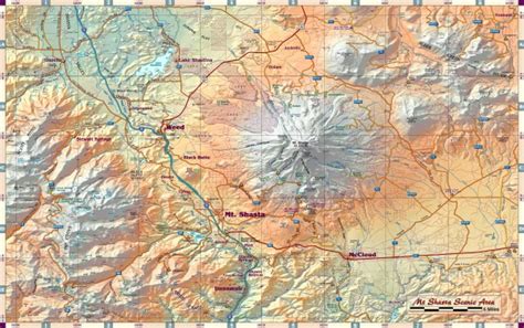 Mt Shasta Scenic Area map - Mt Shasta CA • mappery