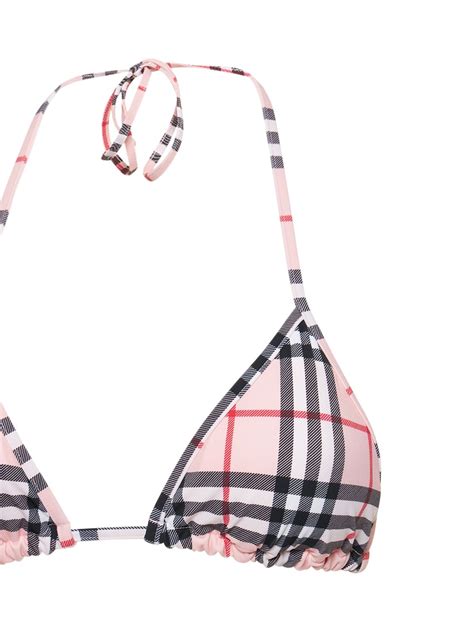 Burberry Pink Vintage Check Triangle Bikini Modesens