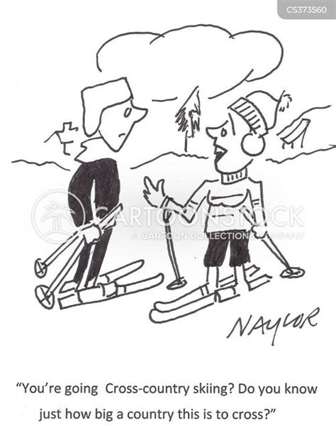 Cross Country Skiing Cartoons and Comics - funny pictures from CartoonStock