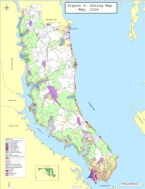 Map Of Calvert County - Cities And Towns Map