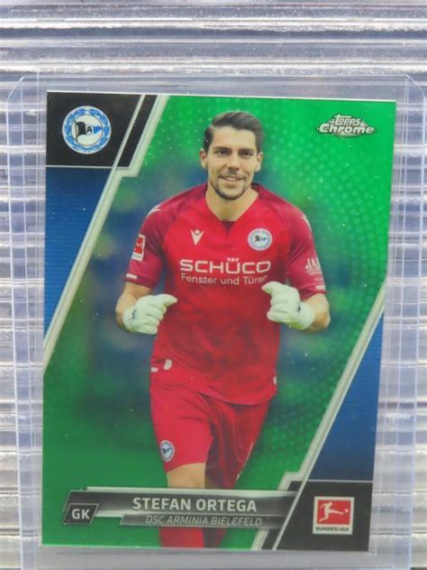 2021 22 Topps Chrome Bundesliga Stefan Ortega Green Refractor 34 99 EBay