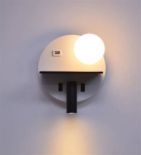 Buy Compact White Aluminium Led Wall Light By Smartway Lighting Online