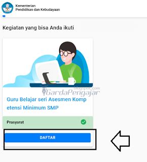 Tahapan Dan Cara Mendaftar Program Guru Belajar Seri Asesmen Kompetensi