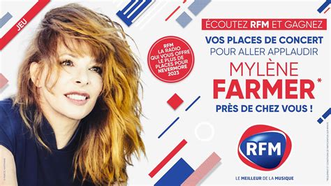 Rfm Vous Offre Vos Places De Concert Pour Applaudir Myl Ne Farmer Pr S