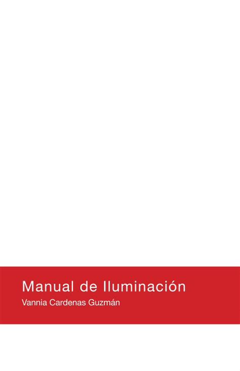 PDF Manual de Iluminación Vannia Cardenas 2 Índice 1