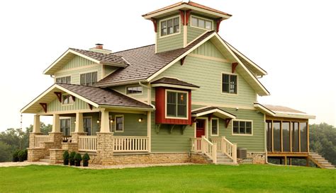 Custom Home With Lookout Tower Craftsman Exterior Other By User