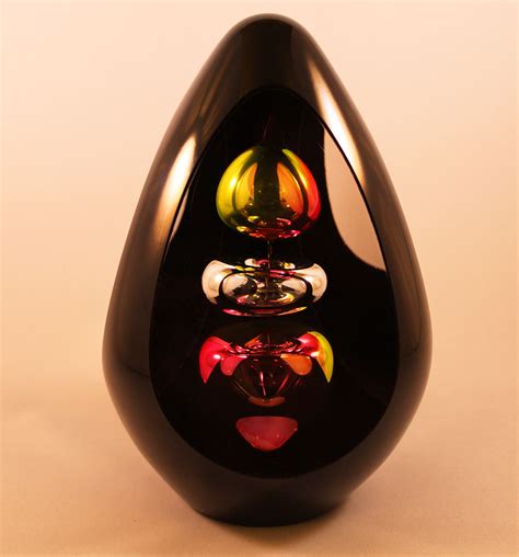 Black Glass Ornaments Chrysalis By Remigijus Kriukas Boha Glass