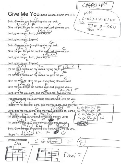 You And Me Guitar Chords