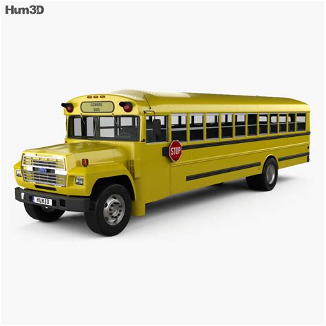 Ford B-700 Thomas Conventional School Bus 1984 3D model - Download Bus ...