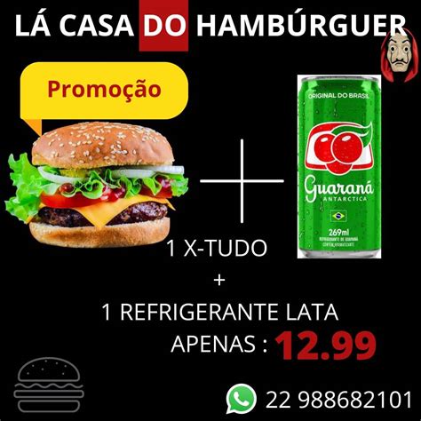 Carta del pub y bar Lá casa do hambúrguer Araruama