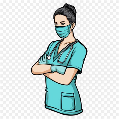 Female Nurse Cartoon Png Transparent Png Illustrations And Cipart The