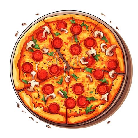 Comida vetor pizza ícone de restaurante italiano foto rápida doodle